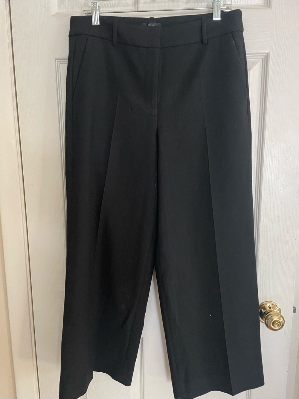 J. Crew Black Wide-Leg Dress Pants